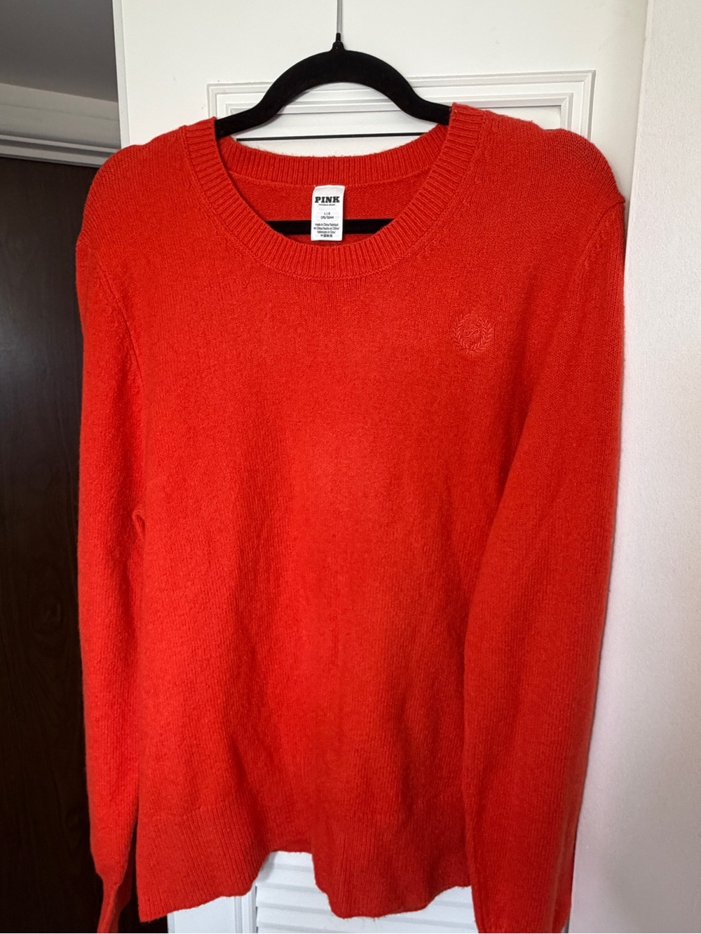 PINK Victoria's Secret Red Crewneck women Sweater